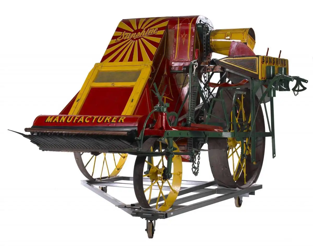 Kombajn zbożowy na początku